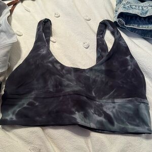 Lululemon Align bra in size 8 in color diamond dye silver blue tidewater teal